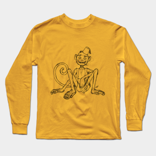 Gorillaz Long Sleeve T-Shirt - Mike the monkey by ekkimu